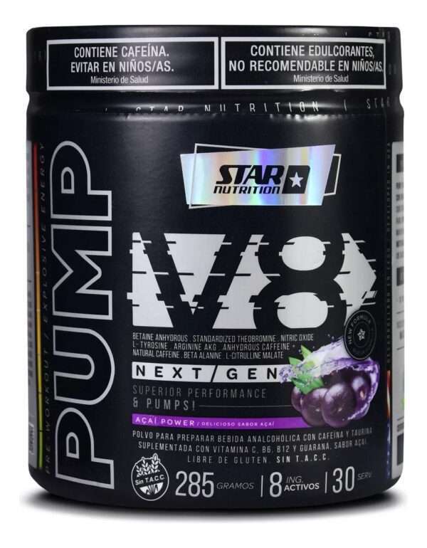 PRE ENTRENO PUMP V8 - STAR NUTRICION 285g