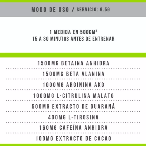PRE ENTRENO PUMP V8 - STAR NUTRICION 285g